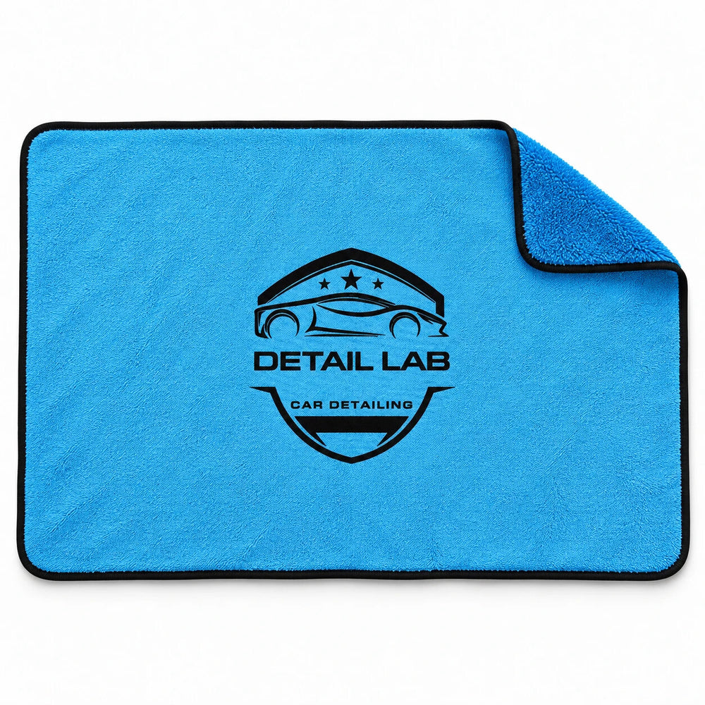 Panno da asciugatura Detail Lab azzurro con logo